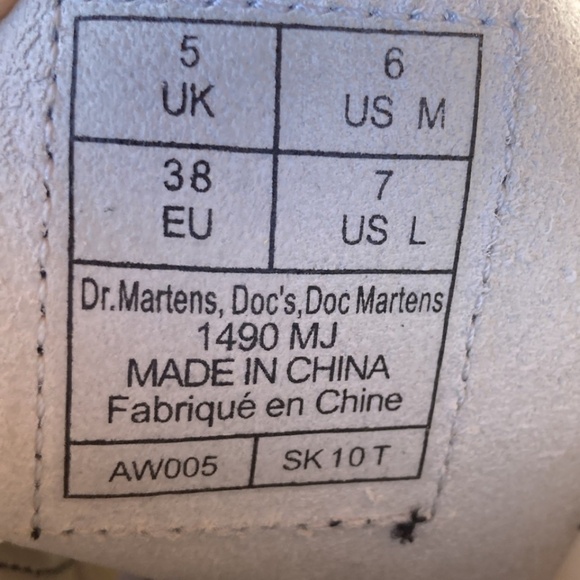 Dr. Martens Women\'s 1490 X Marc Jacobs LIMITED EDITION 10-Eye US 7 RARE!!!